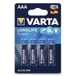 Pila varta alkalina longlife power aaa - lr03 (blister 4 unid.) ø10,5x44,5mm