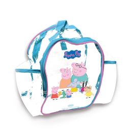 Casco (52/56 cm) con protecciones en mochila peppa pig Casco (52/56 cm) con protecciones en mochila peppa pig