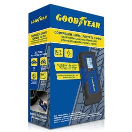 Compresor de Aire Portátil con LED Goodyear GOD0019 2600 mAh 150 PSI 7,4 V