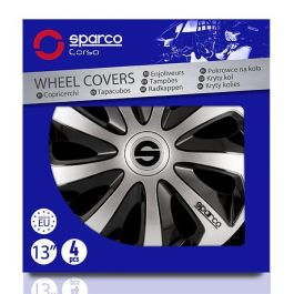 Tapacubos Sparco Sicilia CS5 Negro Plateado 13"