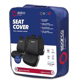 Fundas para Asientos de Coche Sparco Corsa Negro/Azul