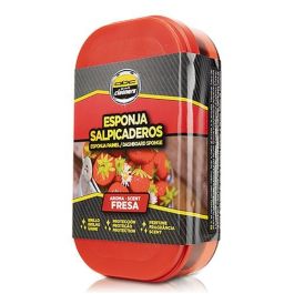 Abc Esponja Salpicaderos Fresa MOT70003 con Silicona Protectora para Coche, Moto y Hogar, Aroma Fresa Duradero