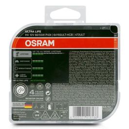 Bombilla para Automóvil Osram Ultra Life H4 12V 60/55W