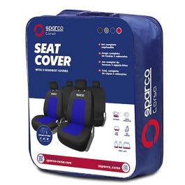 Fundas para Asientos de Coche Sparco Sport Negro/Azul