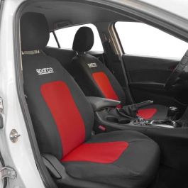 Fundas para Asientos de Coche Sparco Sport Negro/Rojo