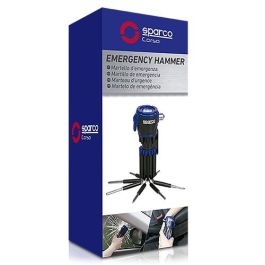 Martillo de emergencia Sparco SPCT166 30 Lm Negro/Azul Multiusos