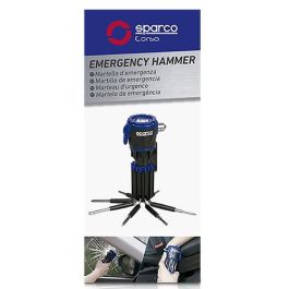 Martillo de emergencia Sparco SPCT166 30 Lm Negro/Azul Multiusos