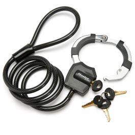 Cable con candado Master Lock Negro