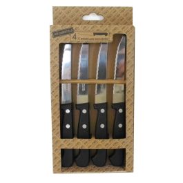 Set de Cuchillos para Carne Pradel essentiel Bicolor Metal 21 cm (4 Unidades)