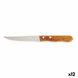Cuchillo para Carne Amefa Steak Madera Acero Metal 12 Unidades 20,5 cm (Pack 12x)