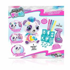 Airbrush Panda Plush para personalizar - Arte de rociado peluche con fieltro y plantillas - OFG 257 - Toyes del canal