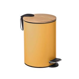 Cubo de basura 5five Colors Amarillo Multicolor Bambú 3 L Mostaza