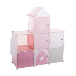 Estantería Atmosphera Pink Castle Infantil Modular Polipropileno (95,5 x 32 x 109 cm)