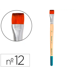 Liderpapel Pincel Nº 12 Punta Plana Pelo Sintético Certificado FSC para Acrílica y Acuarela Precio: 37.6431. SKU: B19BVLKC2Q