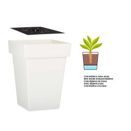Maceta Cuadrada Blanca Con Reserva Agua 40Cm Ibergarden (6 Unidades) Maceta Cuadrada Blanca Con Reserva Agua 40Cm Ibergarden (6 Unidades)