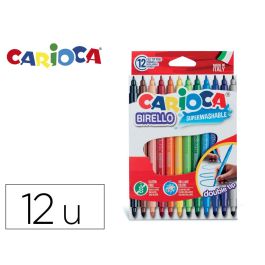 Carioca Rotulador Birello Doble Punta Fina - Media Colores - Caja De 12 Precio: 2.8900003. SKU: B1B6X5QMB3