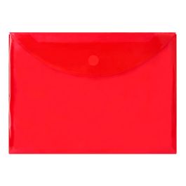 Carpeta Liderpapel Dossier A4 Cierre De Velcro Roja 12 unidades