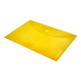 Carpeta Liderpapel Dossier A4 Cierre De Velcro Amarilla 12 unidades