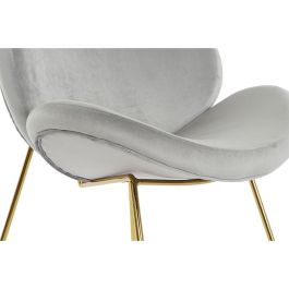 Silla Chic DKD Home Decor Gris Claro Dorado 58 x 73 x 62 cm Silla Chic DKD Home Decor Gris Claro Dorado 58 x 73 x 62 cm