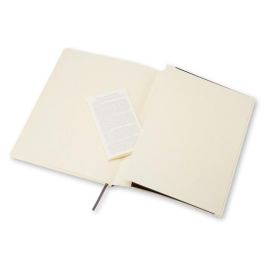 Cuaderno Moleskine Clasico Tapa Blanda 19X25 192H 70Gr. Cuadriculada Con Goma Negra