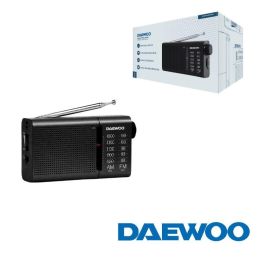 DAEWOO RADIO PORTATIL AM/FM NEGRO CON ALTAVOZ INTEGRADO - INCLUYE AURICULARES Precio: 17.5000001. SKU: B1J8H32VYQ