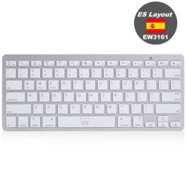 Ewent EW3161 Teclado Ultradelgado Bluetooth para Tablet y Móviles compatible con iOS, Android y Windows