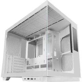 Mars gaming Caja ATX Cube MCMIRAGE Blanca con Pantalla LCD Integrada y Diseño Panorámico