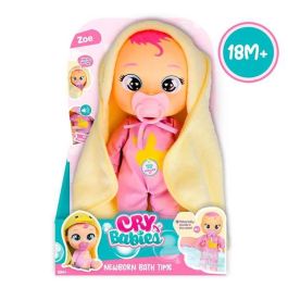 Imc Toys Bebé Llorón Hora del Baño Muñeco Dana o Zoe 30 cm - Balbucea y llora al mojarse, con 2 accesorios y pilas incluidas - Modelos Surtidos
