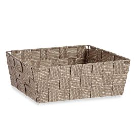 Cesta de Tela Rectangular Sin Asas 24 cm Beige Kipit - 20x24x8 cm, Poliéster, 2.4L (24 Unidades) Cesta de Tela Rectangular Sin Asas 24 cm Beige Kipit - 20x24x8 cm, Poliéster, 2.4L (24 Unidades)