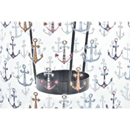 DKD Home Decor Portavela Decorativo Mediterráneo de Cristal y Acero Colección Costa Peces Multicolor Surtido (6 Unidades) 16x23.5x16 cm DKD Home Decor Portavela Decorativo Mediterráneo de Cristal y Acero Colección Costa Peces Multicolor Surtido (6 Unidades) 16x23.5x16 cm