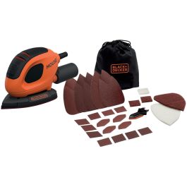 Black+Decker Lijadora de detalle mouse 55w bew230bc-qs, 11.000 rpm, diseño ergonómico, incluye accesorios Precio: 42.89999945. SKU: S7908533