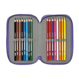 Plumier Triple SuperThings Guardians of Kazoom Morado Amarillo (36 Piezas) Plumier Triple SuperThings Guardians of Kazoom Morado Amarillo (36 Piezas)