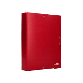 Liderpapel Carpeta proyectos folio lomo 90mm cartón forrado roja 250 x 350 mm