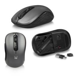 Ewent Kit Teclado + Mouse Inalámbrico EW3272, Teclado Silencioso de Perfil Bajo, Mouse 1600 DPI, Receptor USB-C/USB-A