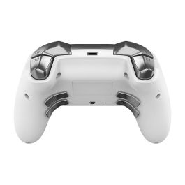 DragonShock Controller Nebula Pro Gamepad Inalámbrico Bluetooth para Nintendo Switch, Retroiluminación LED, Turbo, Color Blanco