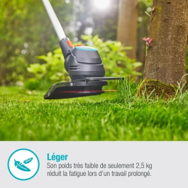 Gardena Recortadora de Césped ComfortCut 23/18V P4A, Ancho de Corte 23 cm, Incluye Batería y Cargador