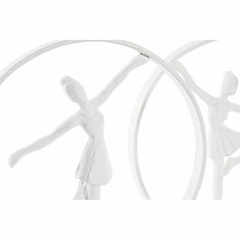 Figura Moderno DKD Home Decor Blanco 9 x 33 x 23 cm (2 Unidades) Figura Moderno DKD Home Decor Blanco 9 x 33 x 23 cm (2 Unidades)