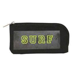 Estuche Escolar Safta Surf Negro 23 x 11 x 1 cm