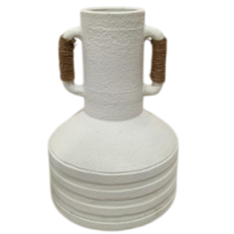 DKD Home Decor Jarrón Urban Terracota y Ratán Blanco Marrón Claro con Asas 25 x 37.5 x 25 cm Decoración Hogar DKD Home Decor Jarrón Urban Terracota y Ratán Blanco Marrón Claro con Asas 25 x 37.5 x 25 cm Decoración Hogar Precio: 31.50000018. SKU: B1BFPM25P5