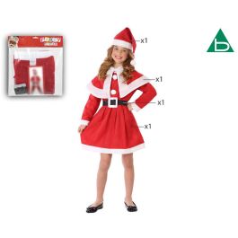 Disfraz Mamá Noel Niña Infantil Navidad 5-6 Años Rojo