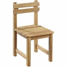 Juego de comida de jardín para niños - mesa cuadrada 65x65cm y 2 sillas - Madera - Para niños