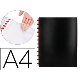 Carpeta Liderpapel Din A4 Con 20 Fundas Intercambiables Color Negro