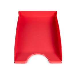 Bandeja Sobremesa Plastico Q-Connect Rojo Opaco 240x70X340 mm 6 unidades
