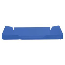 Bandeja Sobremesa Plastico Q-Connect Azul Transparente 240x70X340 mm 6 unidades