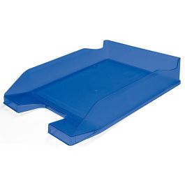 Bandeja Sobremesa Plastico Q-Connect Azul Transparente 240x70X340 mm 6 unidades