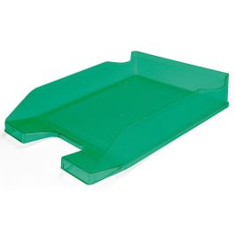 Bandeja Sobremesa Plastico Q-Connect Verde Transparente 240x70X340 mm 6 unidades