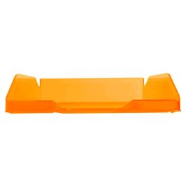 Bandeja Sobremesa Plastico Q-Connect Naranja Transparente240x70X340 mm 6 unidades