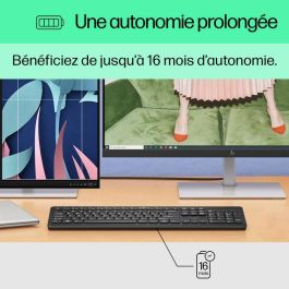 HP Teclado inalámbrico 230 Negro – Diseño silencioso y cómodo para una productividad sin ruidos