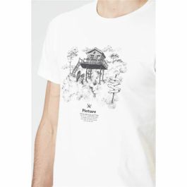 Camiseta Picture DS Surf Cabin Natural Blanco Hombre