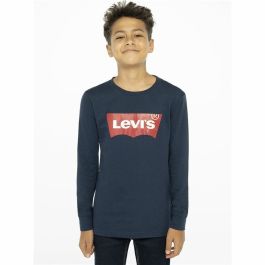 Camiseta de Manga Larga Infantil Levi's Batwing Azul oscuro
